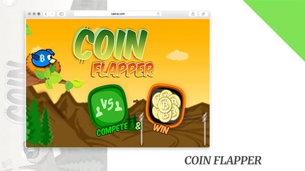 Ilustrasi coin flapper, salah satu games bitcoin